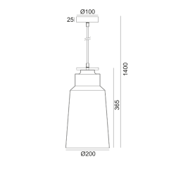 Полилей AENEAS диаметър 20см